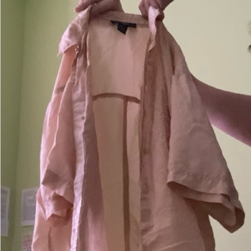 Peach Button-Up Shirt